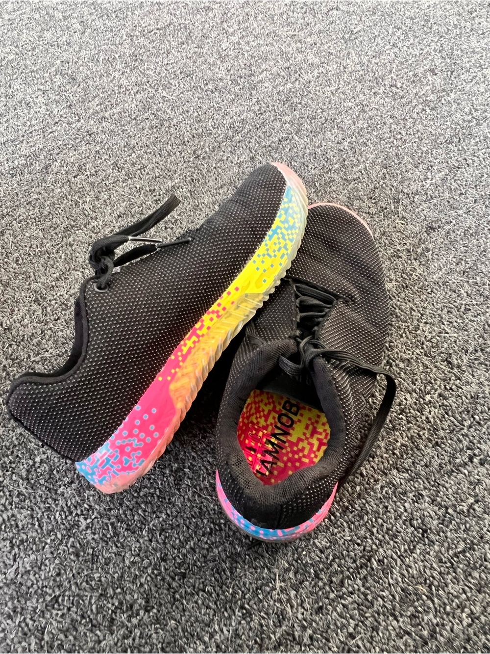 Women’s NoBull trainers with Bright Rainbow Outsole